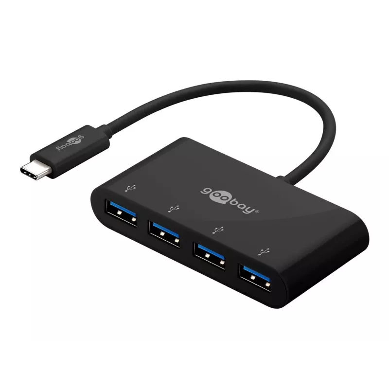 Goobay | 4-Port USB-C Multiport Adapter | 61073 | Type-C | USB-A