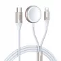 Joyroom S-IW012 2-in-1 magnetisches Ladekabel für iPhone und Apple Watch, Lightning, 1,5 m, Weiß