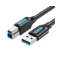 Kabel USB2.0 Stecker auf Stecker/0,5 m Schwarz Coqbd Vention