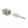 Delock 86404 Keystone-Modul RJ45 Secure Cat.6 auf LSA, Weiß