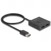 Delock - Video-Verteiler/-Umschalter - 8K, bidirektional - 2 x DisplayPort - Desktop (18906)