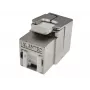 Keystone-Modul Alantec MB005-1 Flach Edelstahl RJ-45, Buchse, Cat6a, AWG 22/24