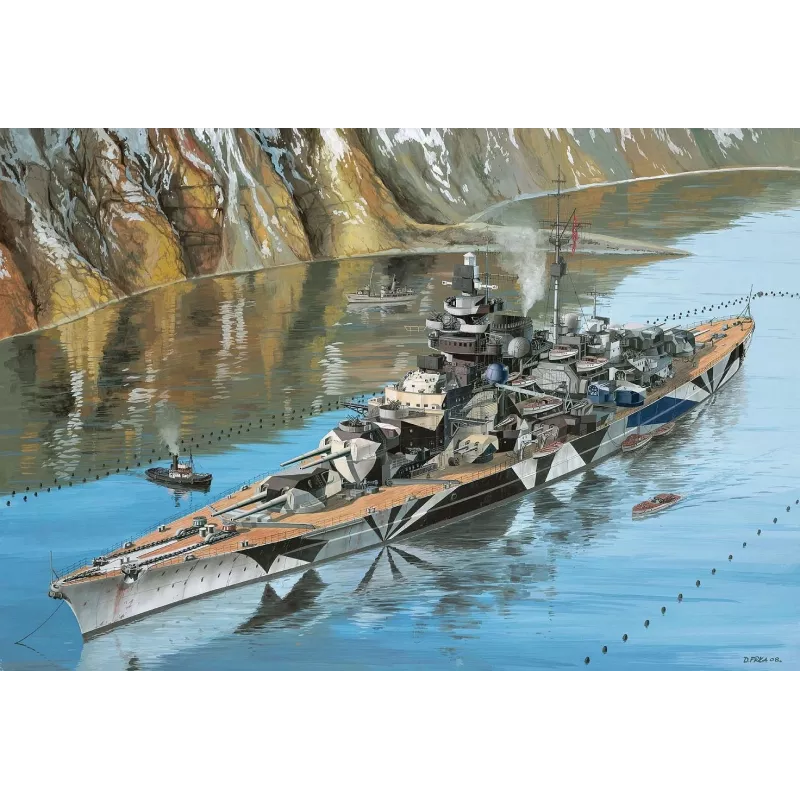 Plastikmodellschiff REVELL Tirpitz Maßstab 1:350