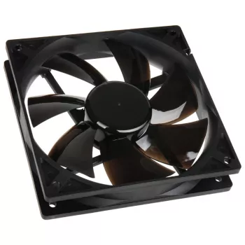 Gehäuselüfter NoiseBlocker BlackSilentPro PL1 120 mm, 900 U/min, 11 dB, 68 m³/h, 4,5 V, Schwarz