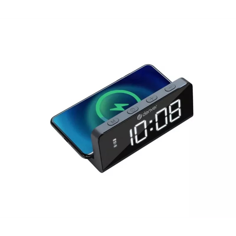 Denver ECQ-103 Radiowecker mit kabelloser Ladefunktion
