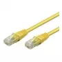 Wentronic Goobay CAT 5e Patchkabel, U/UTP, Gelb, 1 m – CCA-Kupfer-Mix (68341)