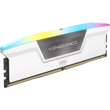 DIMM 32 GB DDR5-6400 (2x 16 GB) Dual-Kit, Speicher Weiß, CMH32GX5M2B6400C32W, Vengeance RGB, INTEL XMP