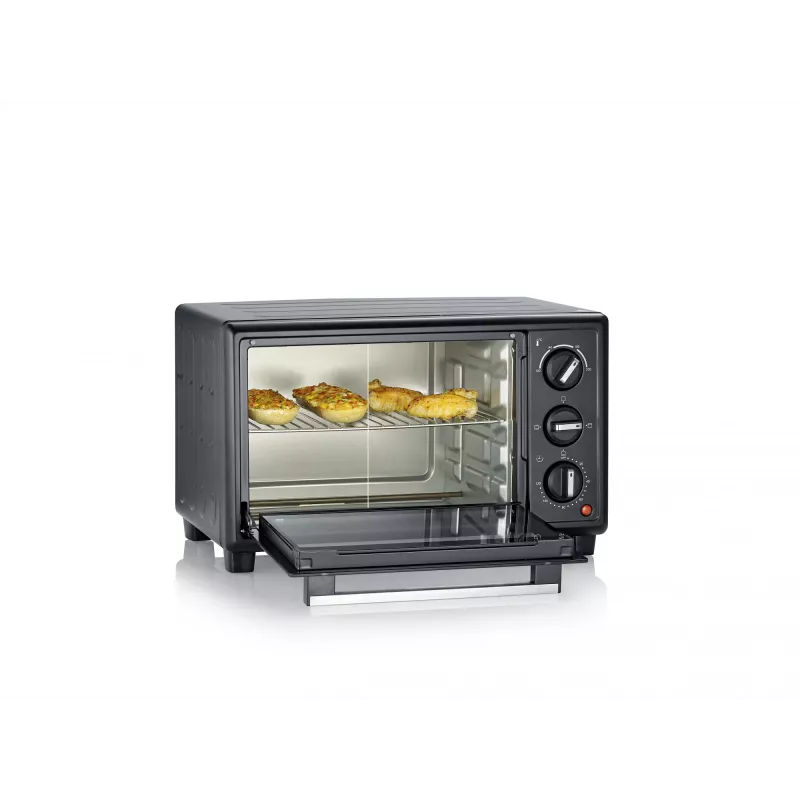 Elektrischer Minibackofen SEVERIN TO 2078 — 20 L Kapazität, 1600 W, schwarz, freistehend
