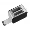 Toaster TE2052 Edelstahl schwarz