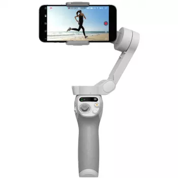 DJI OM SE Gimbal Grau Bluetooth inkl. Handyhalter Tasche Maximallast 290 g