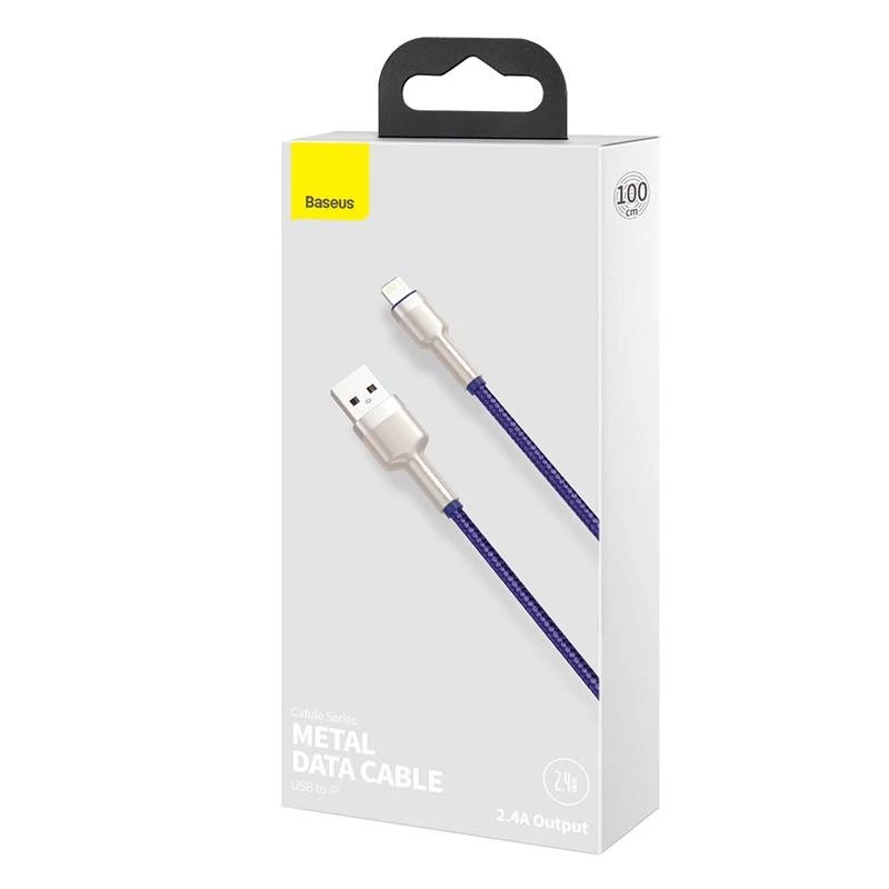 USB-A-auf-Lightning-Kabel Baseus 1 m — USB-Datenkabel, lila