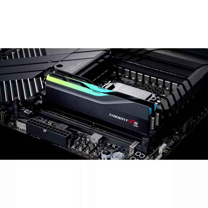 DIMM 32 GB DDR5-7600 (2x 16 GB) Dual-Kit, Arbeitsspeicher schwarz, F5-7600J3646G16GX2-TZ5RK, Trident Z5 RGB, INTEL XMP