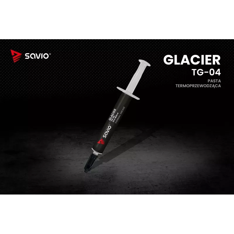 Savio Glacier TG-04 Wärmeleitpaste, 2 g, 14,5 W/mK, grau