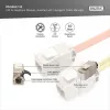 Digitus Cat.6A geschirmtes Keystone-Modul mit intelligentem Kabelmanager, 12 Stück, silber