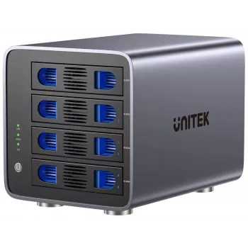 Unitek RAID-Gehäuse S1301AGY01-EU USB-C für SATA-Laufwerke, unterstützt bis zu 80 TB