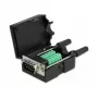 Kabelverbinder DeLOCK 66232 Sub-D 9 10-polige Klemmleiste Schwarz