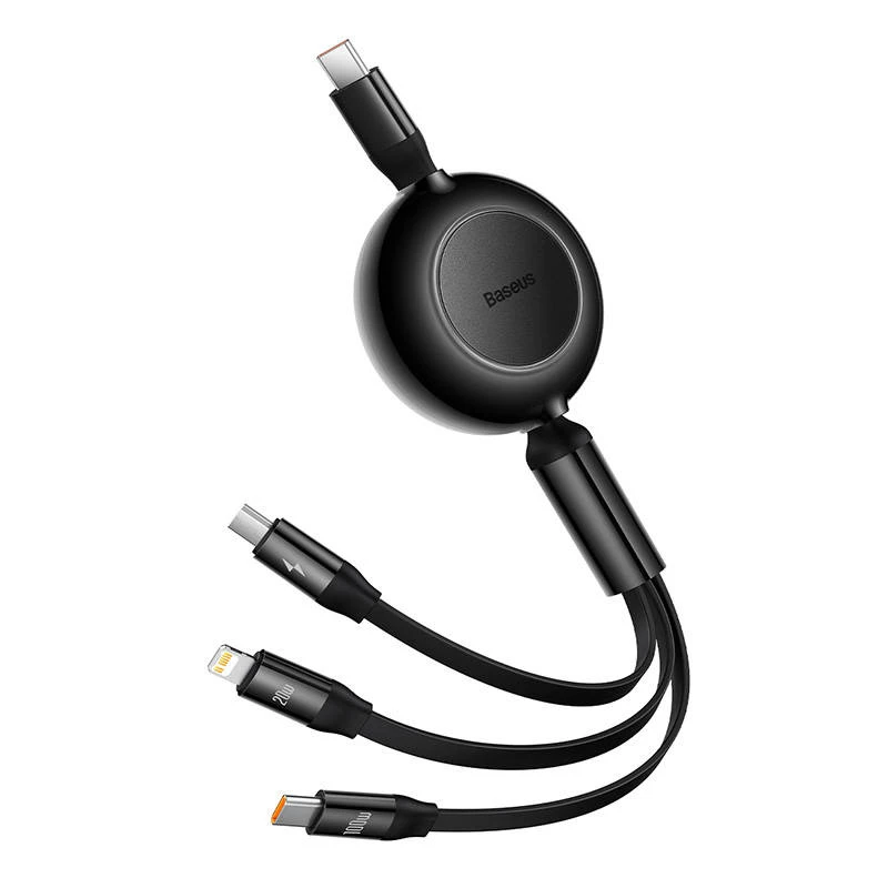 USB Kabel Baseus CAMJ010201 1,1 m USB 3.2 Gen 1 USB C Micro USB-A Lightning Schwarz