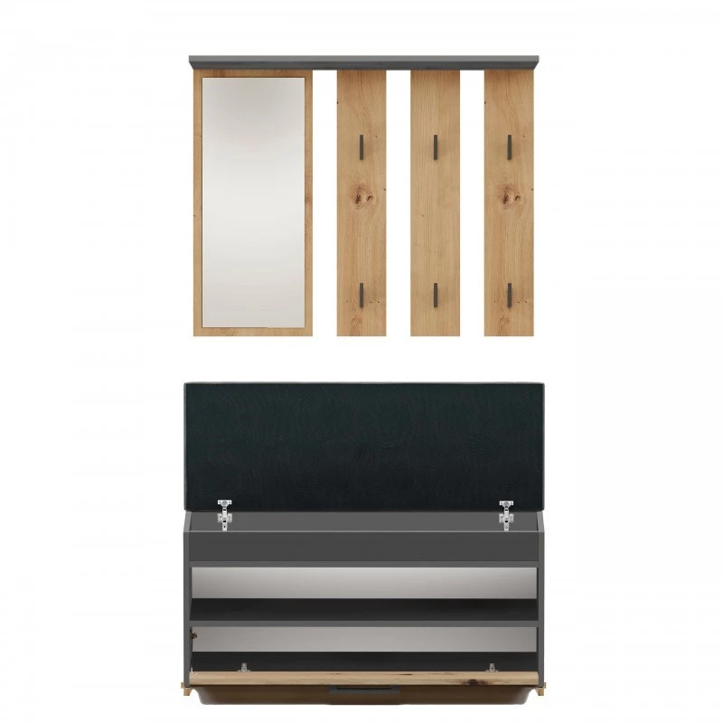 Topeshop GAR PARMA ANT/ART entryway Schrank