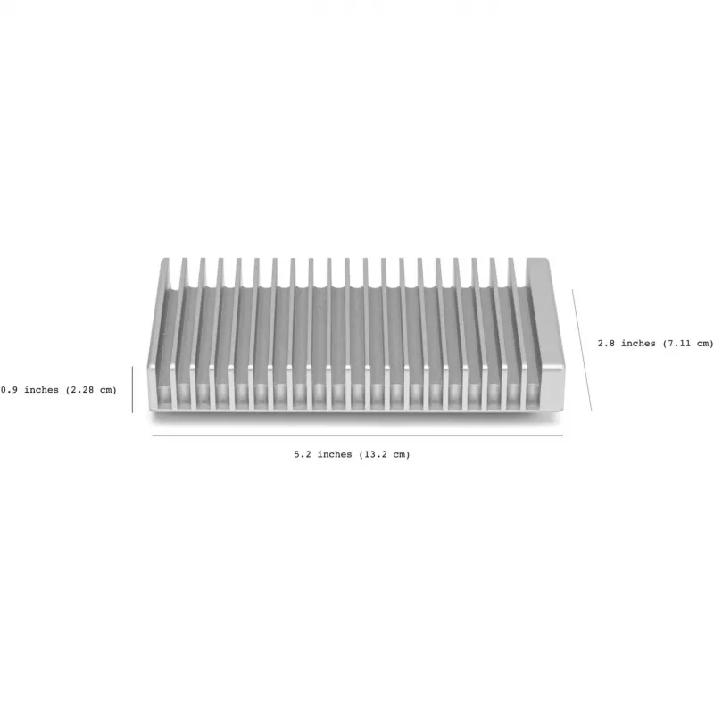 Other World Computing OWC Express 1M2 - SSD - 2 TB - extern (tragbar) - USB4 (USB-C-Anschluss) - Silber (OWCUS4EXP1MT02)