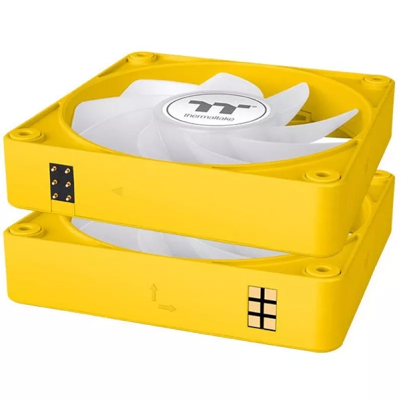 Thermaltake CT120 EX Reverse ARGB 120mm Gehäuselüfter 3er-Pack Gelb