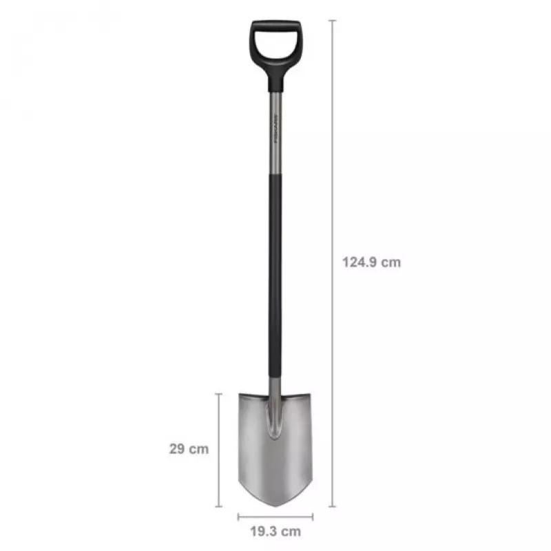 Fiskars Ergonomischer Spaten, Grau (1067511)