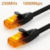 Ethernet-Patchkabel QOLTEC UTP Cat6 10 m, 2×RJ45, schwarz