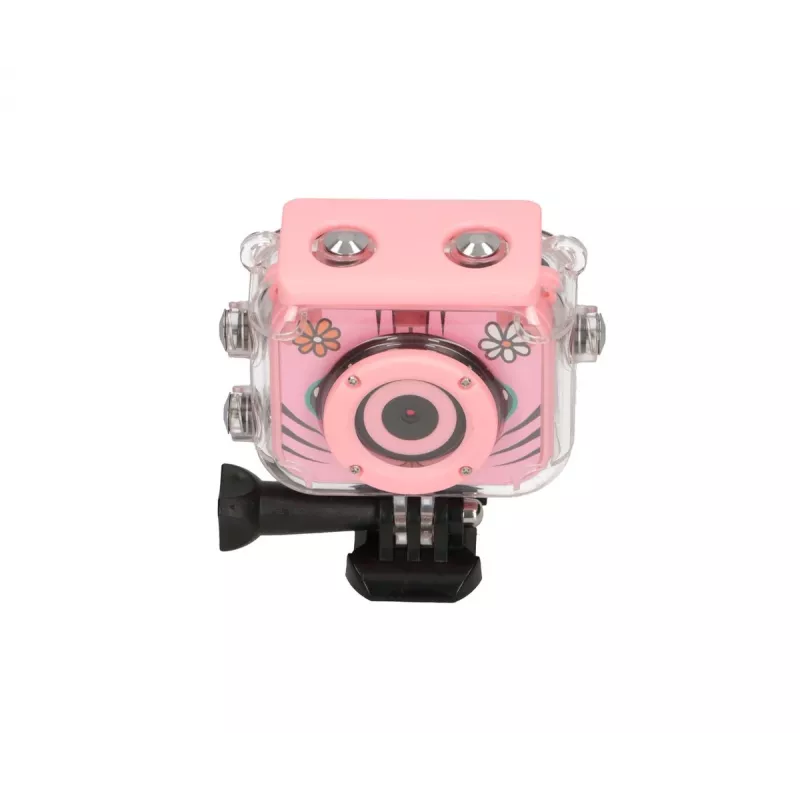 Digitale Kinder-Sportkamera Extralink H18 Pink – IP68, 1080p, 2-Zoll-Bildschirm
