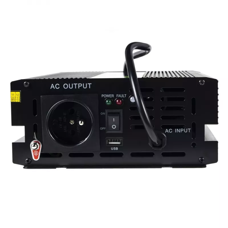 Spannungswandler Green Cell INV07, DC 12 V auf AC 230 V, 300 W, 50 Hz, Typ-C-Stecker, schwarz