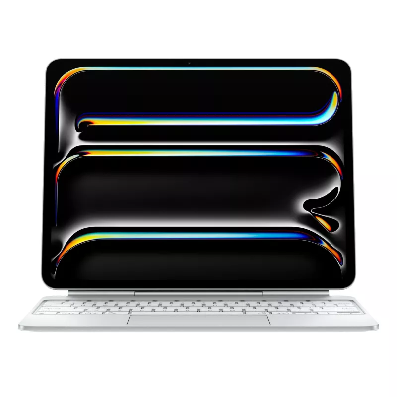 Apple Magic Keyboard für iPad Pro 13 Zoll M4 Deutsch Weiß QWERTZ Trackpad