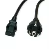 ROLINE Netzkabel CEE7/7 gerade+ IEC-C13 gerade 1.8m - Strom/Netzteil - 1.8 m 19.08 - Strom/Netzteil - 1,8 m