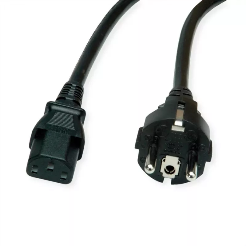 ROLINE Netzkabel CEE7/7 gerade+ IEC-C13 gerade 1.8m - Strom/Netzteil - 1.8 m 19.08 - Strom/Netzteil - 1,8 m