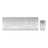 CHERRY DW 8000 Tastatur Maus enthalten Büro RF Wireless Französisch Silber, Weiß