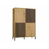 KAMARO 4DK schlank/GŁ Eiche ARTISAN DISPLAY CABINET