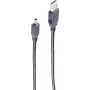 USB-Kabel ShiverPeaks BS77261 1m USB A auf Mini-USB B Grau