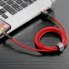 Baseus Cafule USB Lightning-Kabel 2,4A 1m (schwarz + rot)