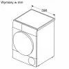 Wäscheständer Bosch WQG145APPL 9 kg Wärmepumpe, 14 Programme, LED-Anzeige, Weiß