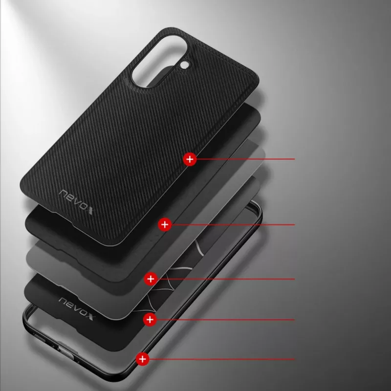 StyleShell NYLO, Handyhülle Schwarz, Samsung Galaxy A36 5G