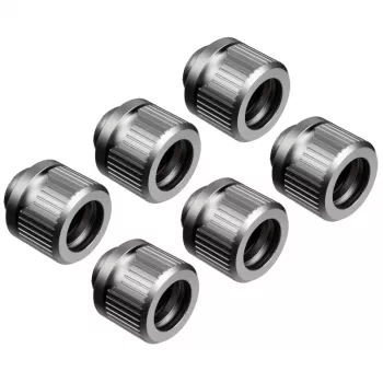 EK Water Blocks EK-Quantum Torque HDC 12 Fitting, 6er-Pack, satiniertes Titan