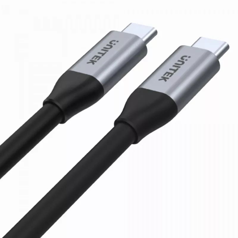 USB-C-zu-USB-C-Daten- und Ladekabel Unitek C14082ABK 1 m, USB 3.2 Gen 2 (10 Gbit/s), 100 W PD, Schwarz
