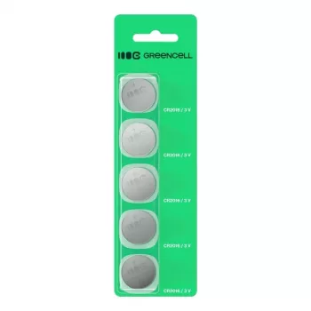 Button-Lithium-Batterie Green Cell CR2016 3V – 5er-Pack