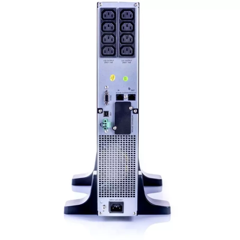 ALLNET All915019RT 1500VA Line-Interactive USV, USB/RS232, LCD-Display, 19" Tower, 28 Min.