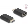 Delock 64325 HDMI 4K EDID Emulator für Surround Sound, Schwarz
