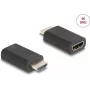 Delock 64325 HDMI 4K EDID Emulator für Surround Sound, Schwarz