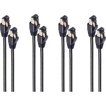 shiverpeaks ®-BASIC-S--Patchkabel Kat. 8.1 F/FTP PIMF LSZH schwarz 1,5 m -- VE4 (BS08-41155-4)