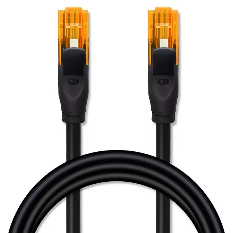 Ethernet Patchkabel QOLTEC UTP Cat6 15 m, 2×RJ45, schwarz