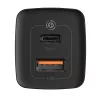 Baseus CCGAN2L-B01 Ladegerät für mobile Geräte Universal Schwarz AC Schnellladen für den Innenbereich