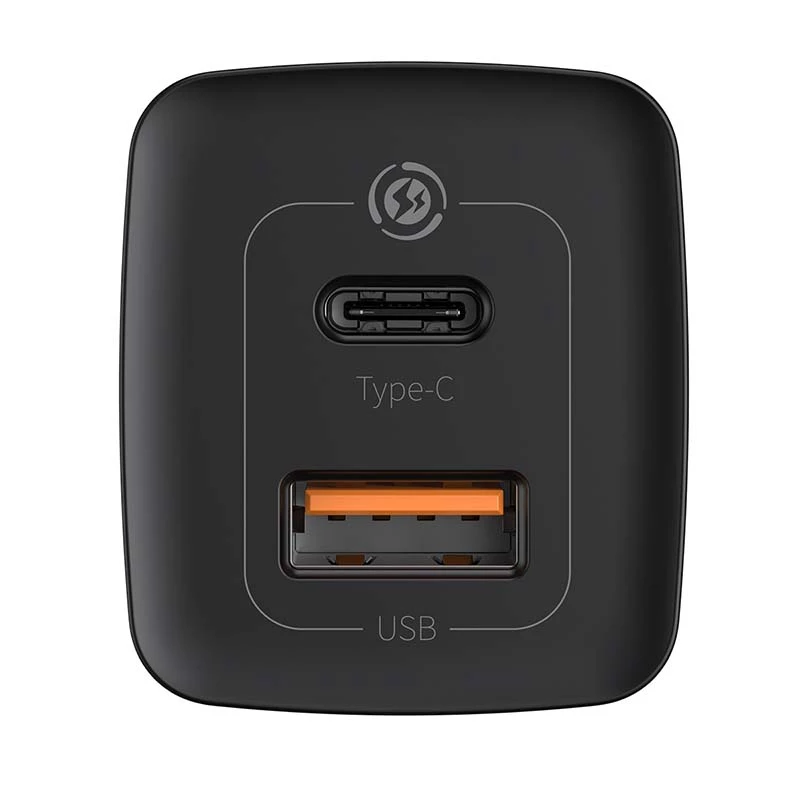 Baseus CCGAN2L-B01 Ladegerät für mobile Geräte Universal Schwarz AC Schnellladen für den Innenbereich