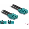 DeLOCK Kabel HDMTD Z single + Powerpin-Buchse auf HDMTD Z single + Powerpin-Buchse 1 m