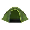 Coleman Dome Tent Darwin 4 Plus Blackout — 4-Personen-Tunnelzelt mit Vorraum, Dunkelgrün/Hellgrün