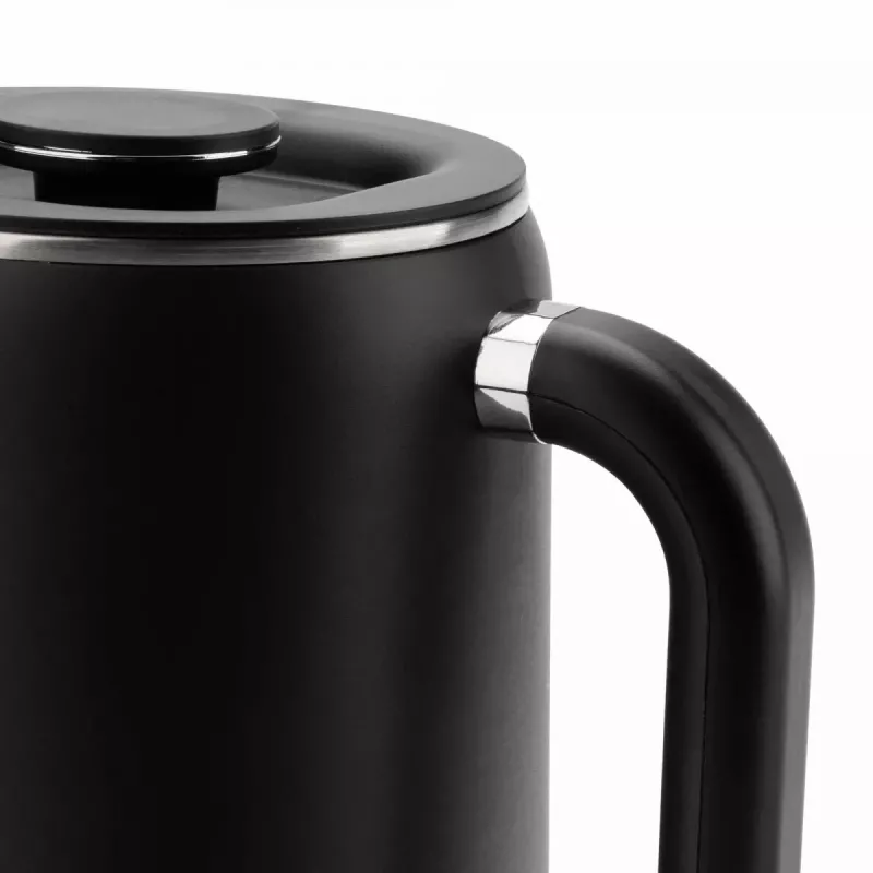 Jata JEHA1575 Wasserkocher, 1,7 l, 1500 W, 5 Temperaturstufen, Schwarz/Edelstahl